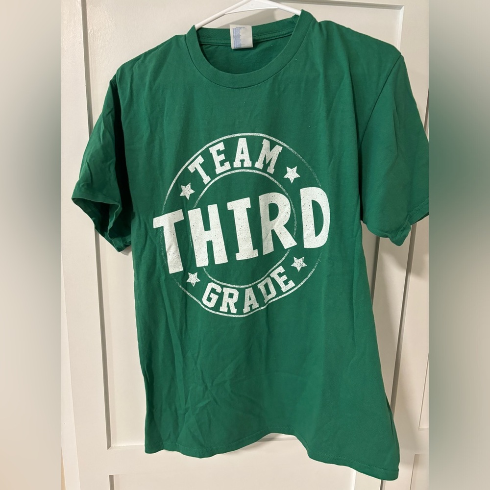Teacher shirt green Team 3rd Grade size M